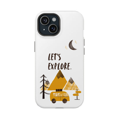 Let's Explore Phone Case — Adventure Camper Impact-Resistant Phone Cover