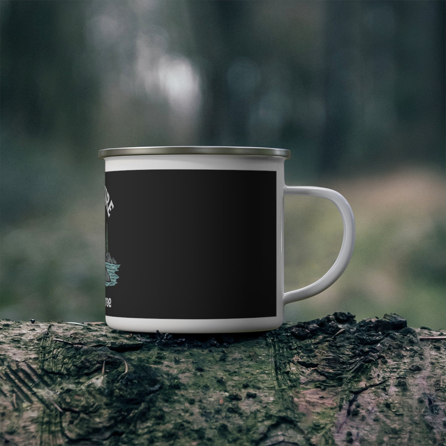 Adventure Begin – Wild and Free travel and outdoor coffee mug inspired by road trips, nature, and off-road exploration. Perfect gift for adventurers and campers.
