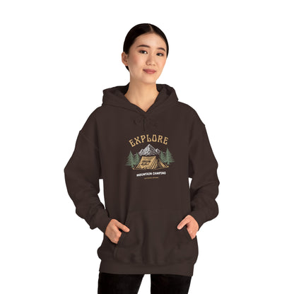 Explore Mountain Camping Hoodie | Vintage Outdoor Adventure Hoodie