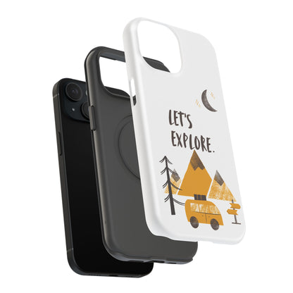 Let's Explore Phone Case — Adventure Camper Impact-Resistant Phone Cover