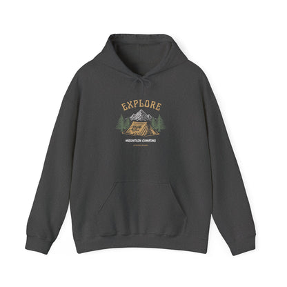 Explore Mountain Camping Hoodie | Vintage Outdoor Adventure Hoodie
