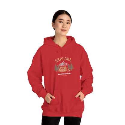 Explore Mountain Camping Hoodie | Vintage Outdoor Adventure Hoodie