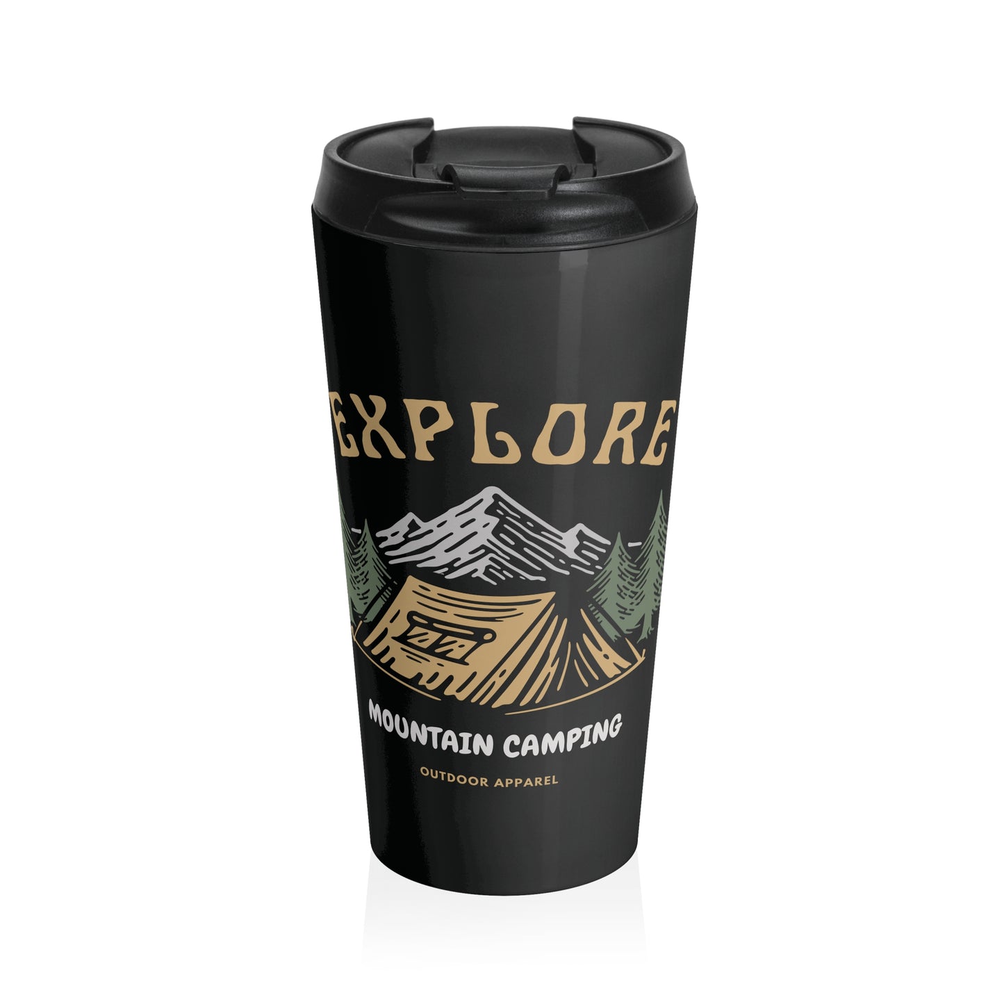 Explore Mountain Camping Travel Mug | Outdoor Adventure Coffee Mug