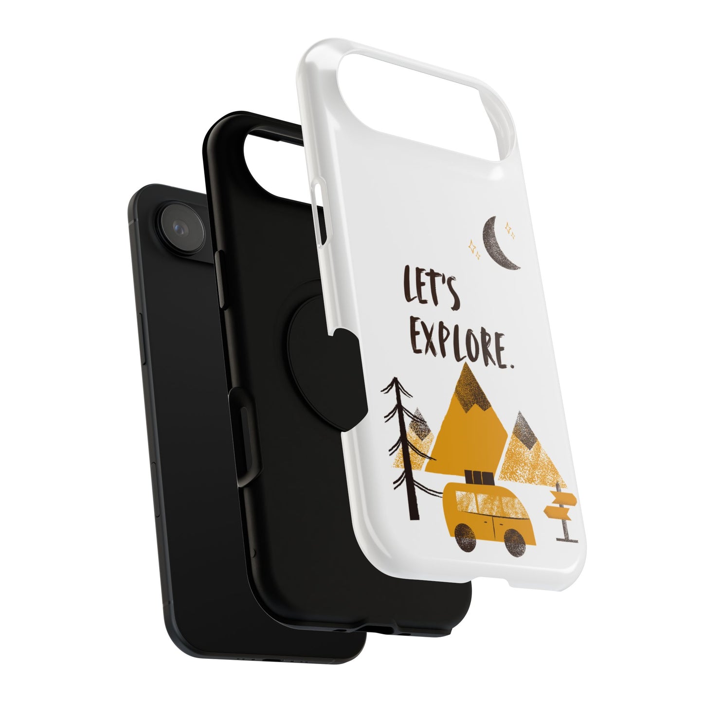 Let's Explore Phone Case — Adventure Camper Impact-Resistant Phone Cover