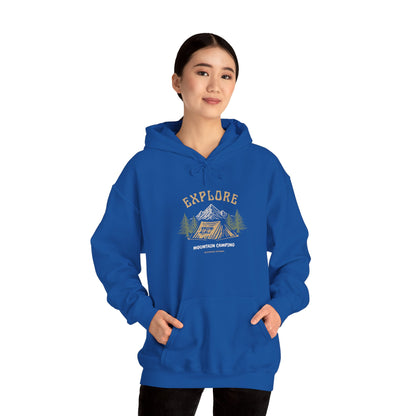 Explore Mountain Camping Hoodie | Vintage Outdoor Adventure Hoodie