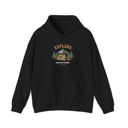Explore Mountain Camping Hoodie | Vintage Outdoor Adventure Hoodie
