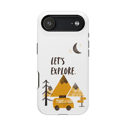 Let's Explore Phone Case — Adventure Camper Impact-Resistant Phone Cover