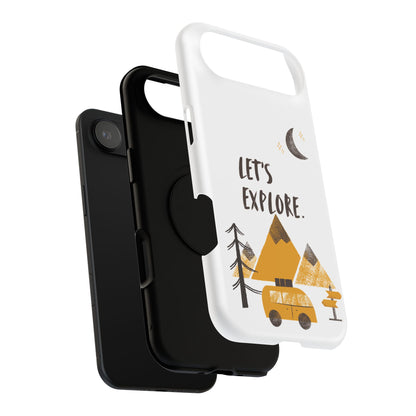 Let's Explore Phone Case — Adventure Camper Impact-Resistant Phone Cover