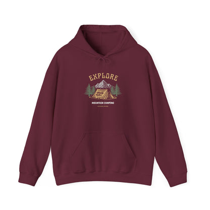 Explore Mountain Camping Hoodie | Vintage Outdoor Adventure Hoodie