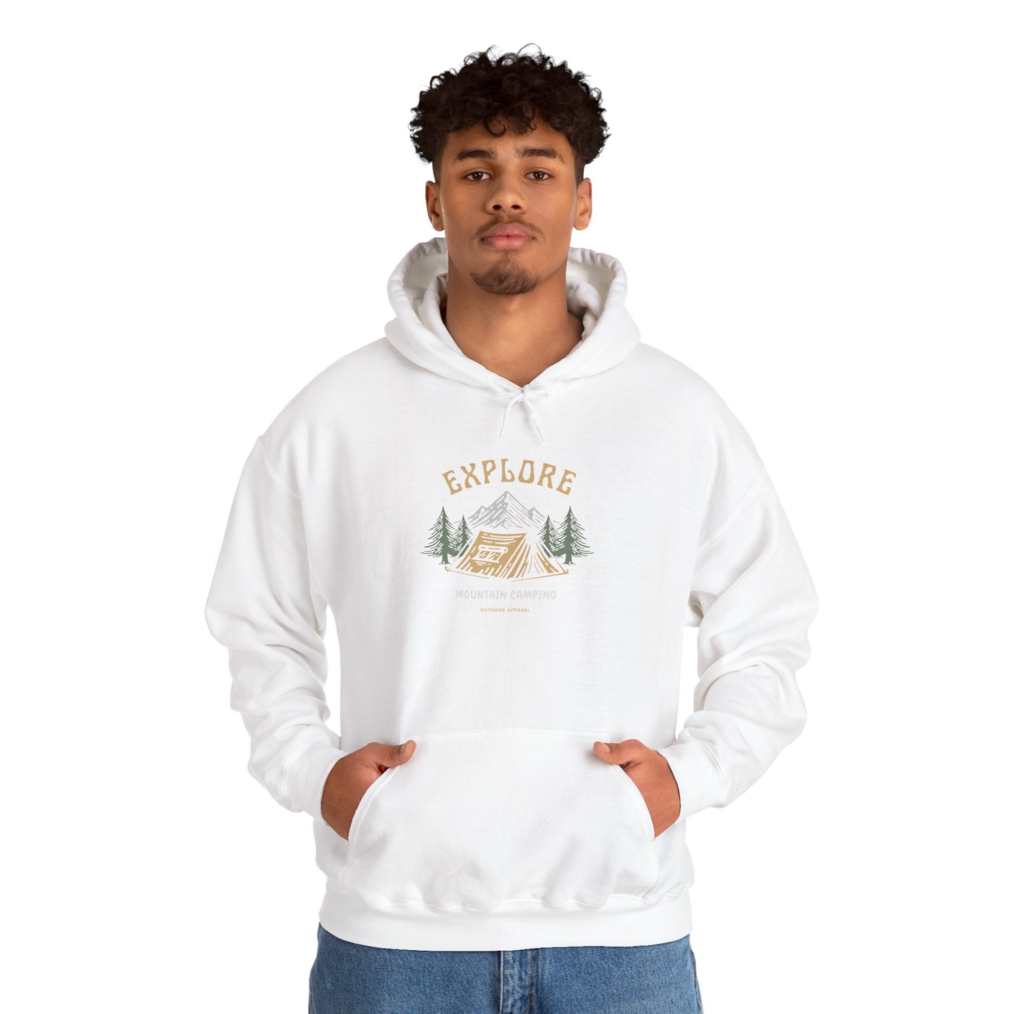 Explore Mountain Camping Hoodie | Vintage Outdoor Adventure Hoodie