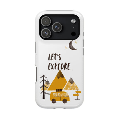 Let's Explore Phone Case — Adventure Camper Impact-Resistant Phone Cover