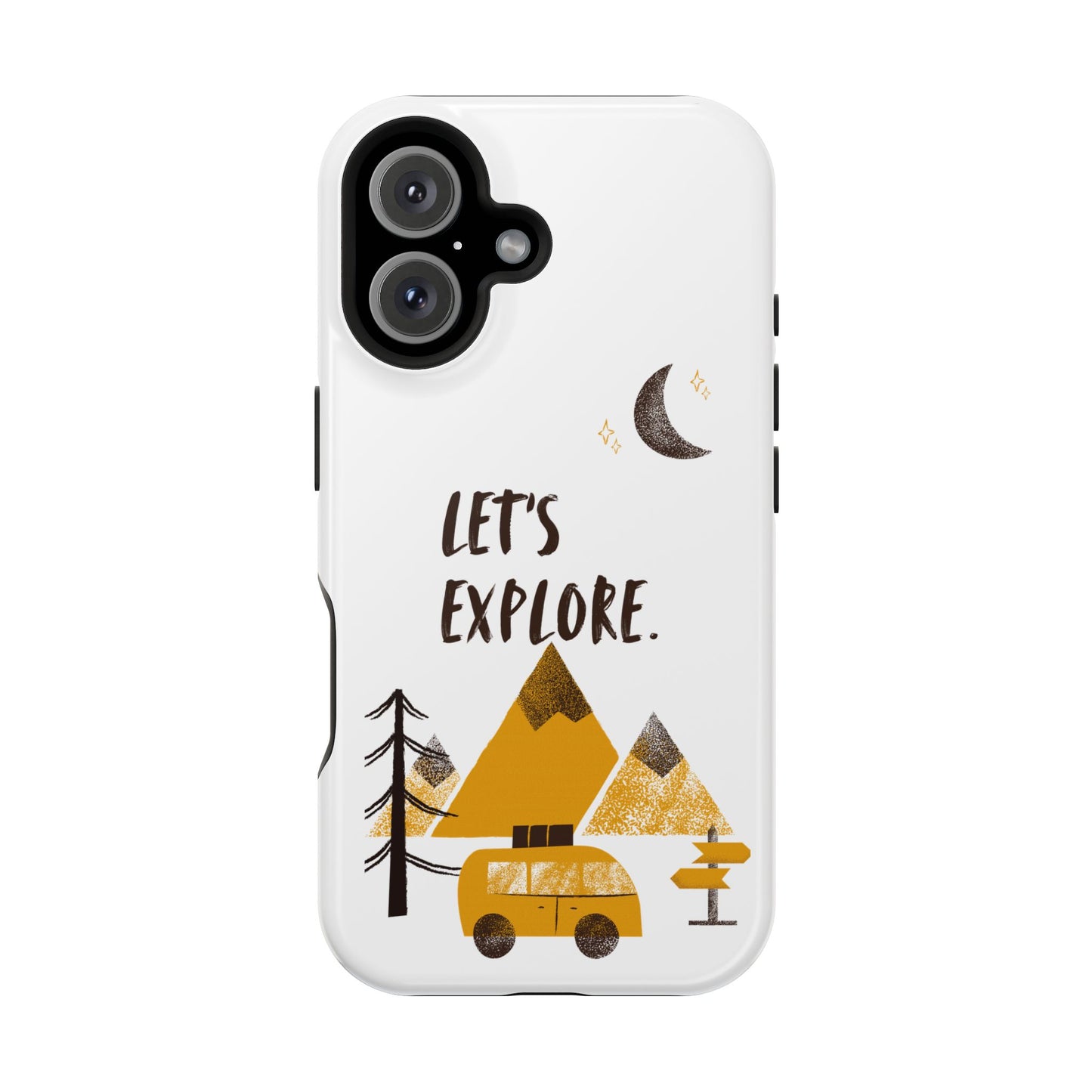Let's Explore Phone Case — Adventure Camper Impact-Resistant Phone Cover