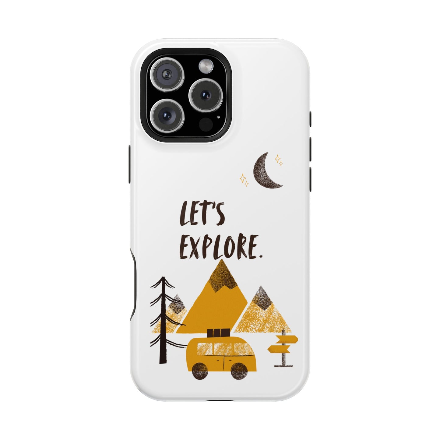 Let's Explore Phone Case — Adventure Camper Impact-Resistant Phone Cover