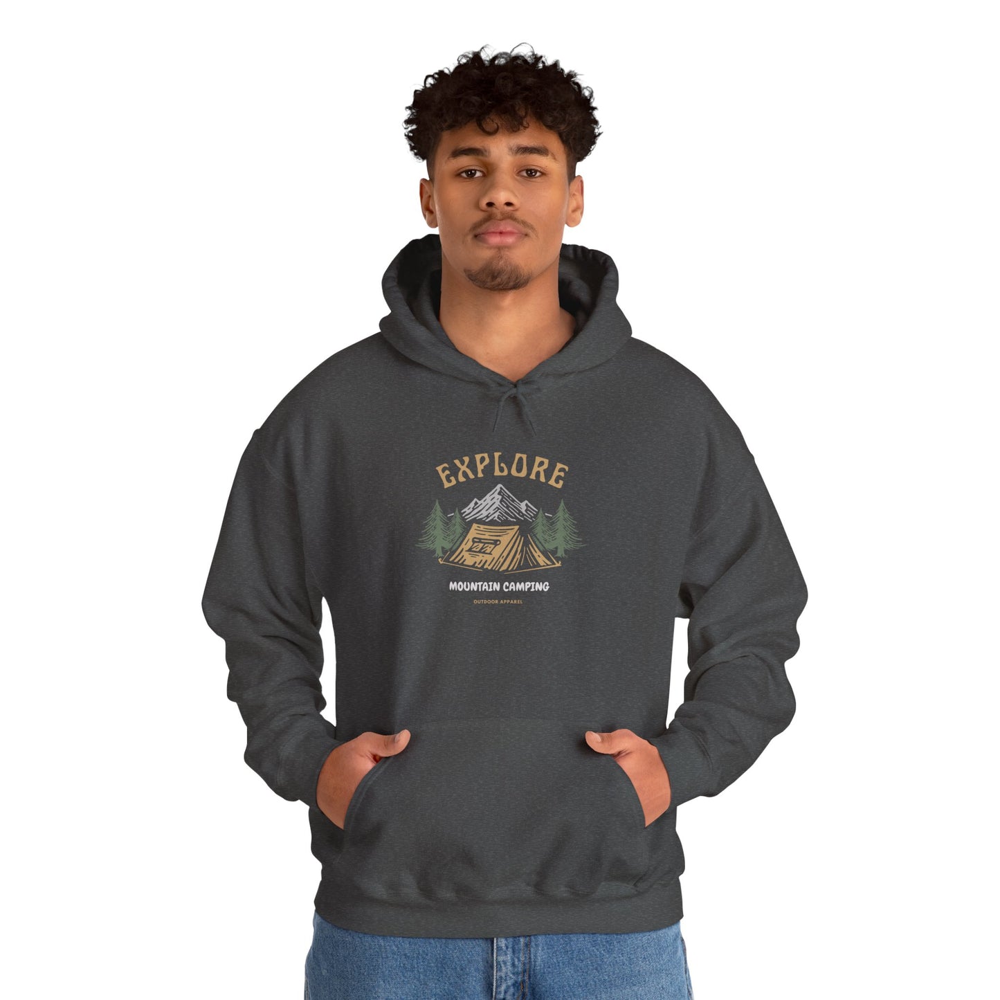 Explore Mountain Camping Hoodie | Vintage Outdoor Adventure Hoodie