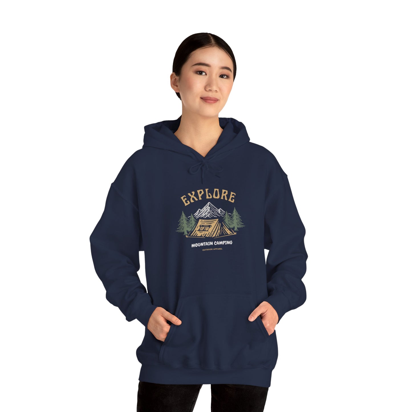 Explore Mountain Camping Hoodie | Vintage Outdoor Adventure Hoodie