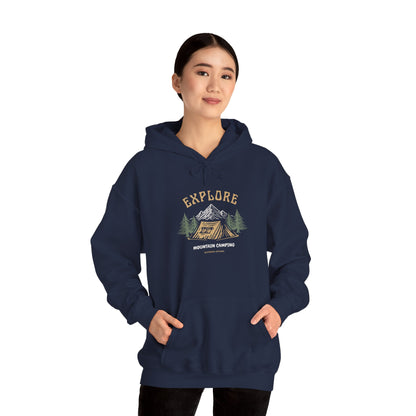 Explore Mountain Camping Hoodie | Vintage Outdoor Adventure Hoodie