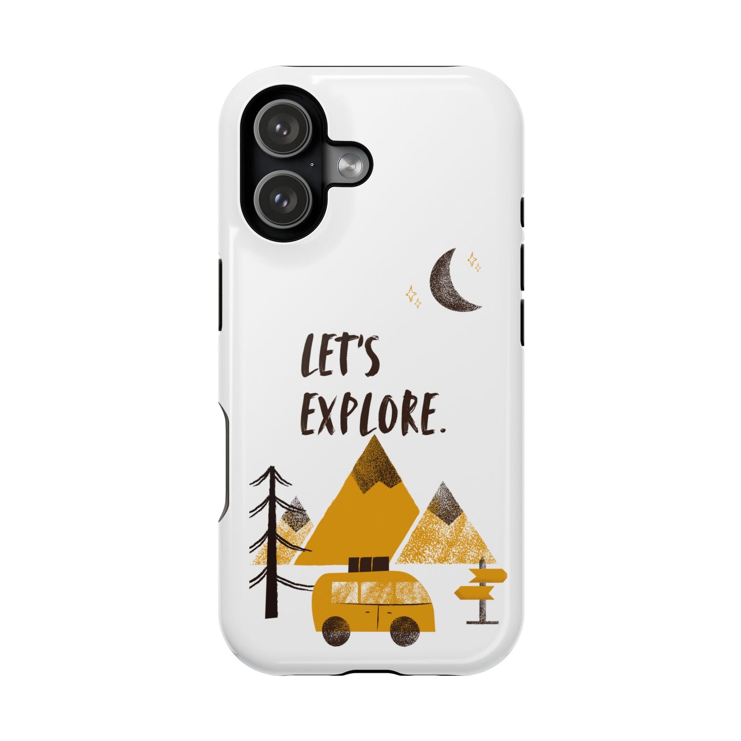 Let's Explore Phone Case — Adventure Camper Impact-Resistant Phone Cover