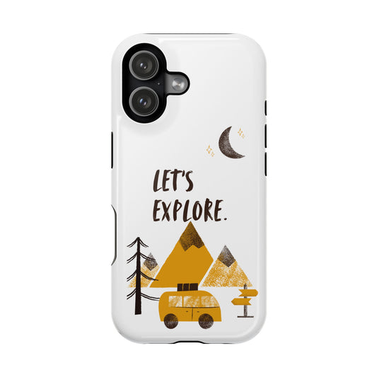 Let's Explore Phone Case — Adventure Camper Impact-Resistant Phone Cover