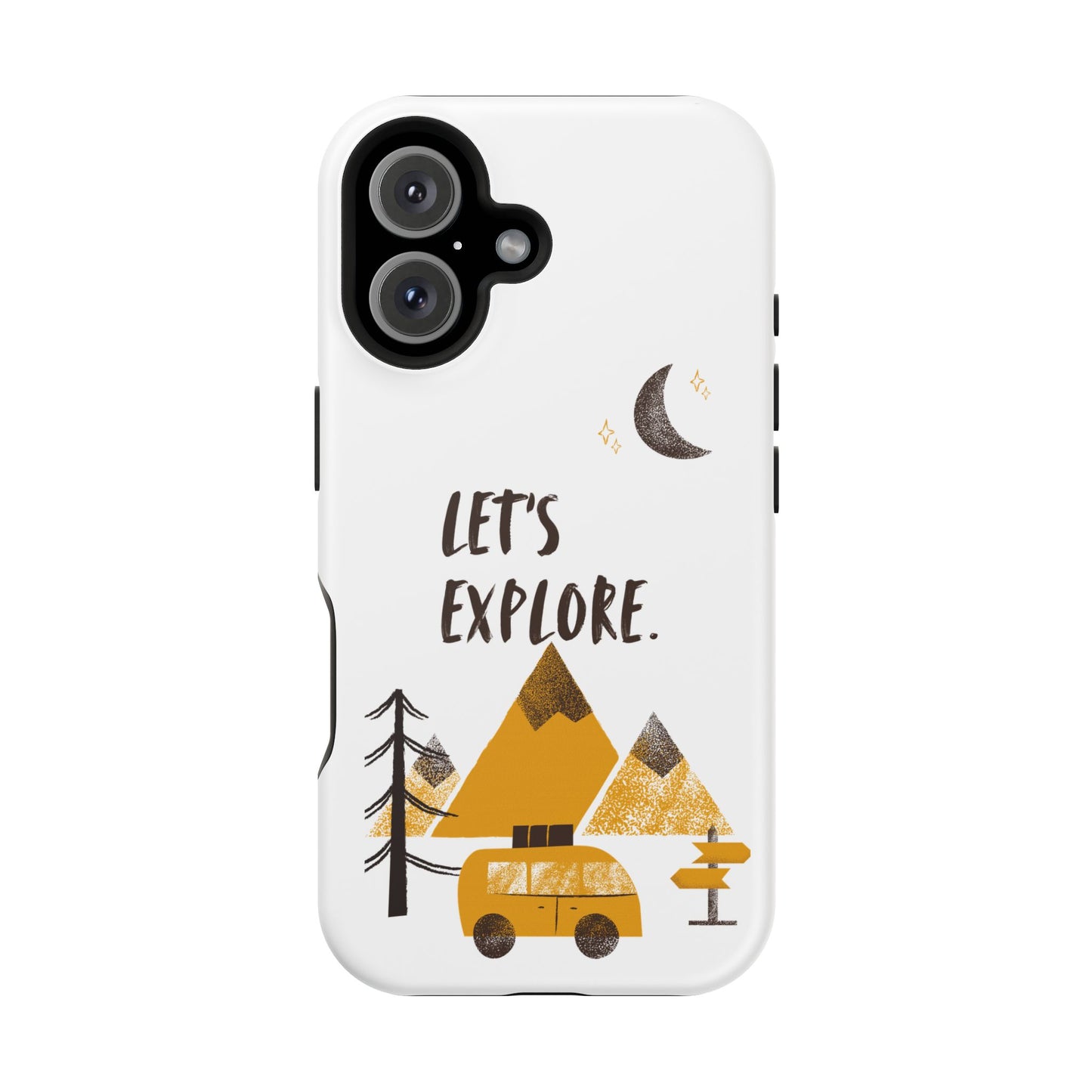 Let's Explore Phone Case — Adventure Camper Impact-Resistant Phone Cover