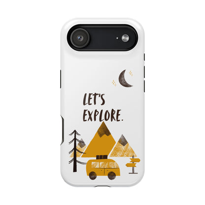 Let's Explore Phone Case — Adventure Camper Impact-Resistant Phone Cover
