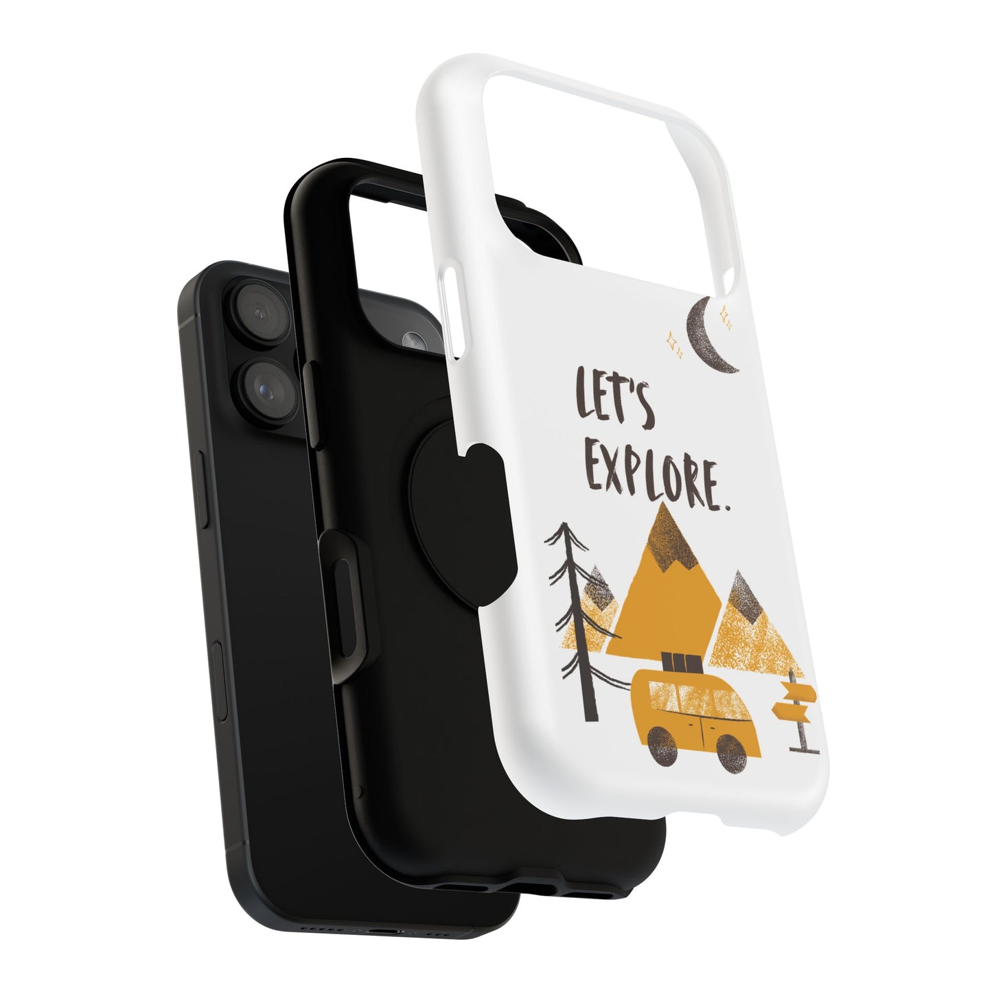 Let's Explore Phone Case — Adventure Camper Impact-Resistant Phone Cover