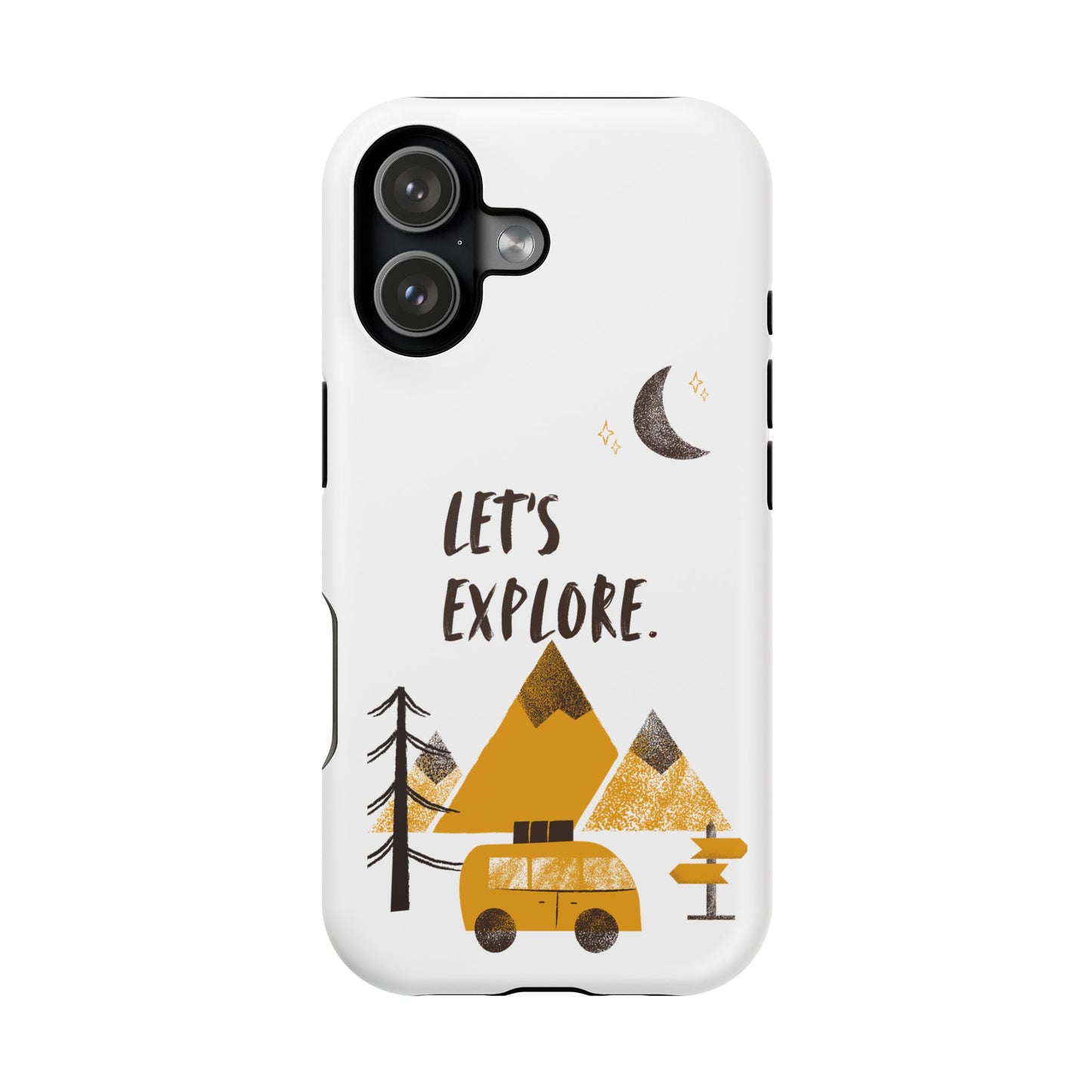 Let's Explore Phone Case — Adventure Camper Impact-Resistant Phone Cover