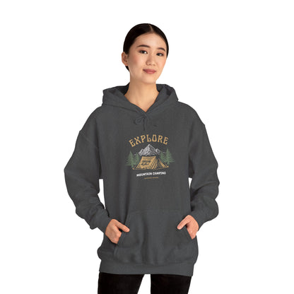 Explore Mountain Camping Hoodie | Vintage Outdoor Adventure Hoodie
