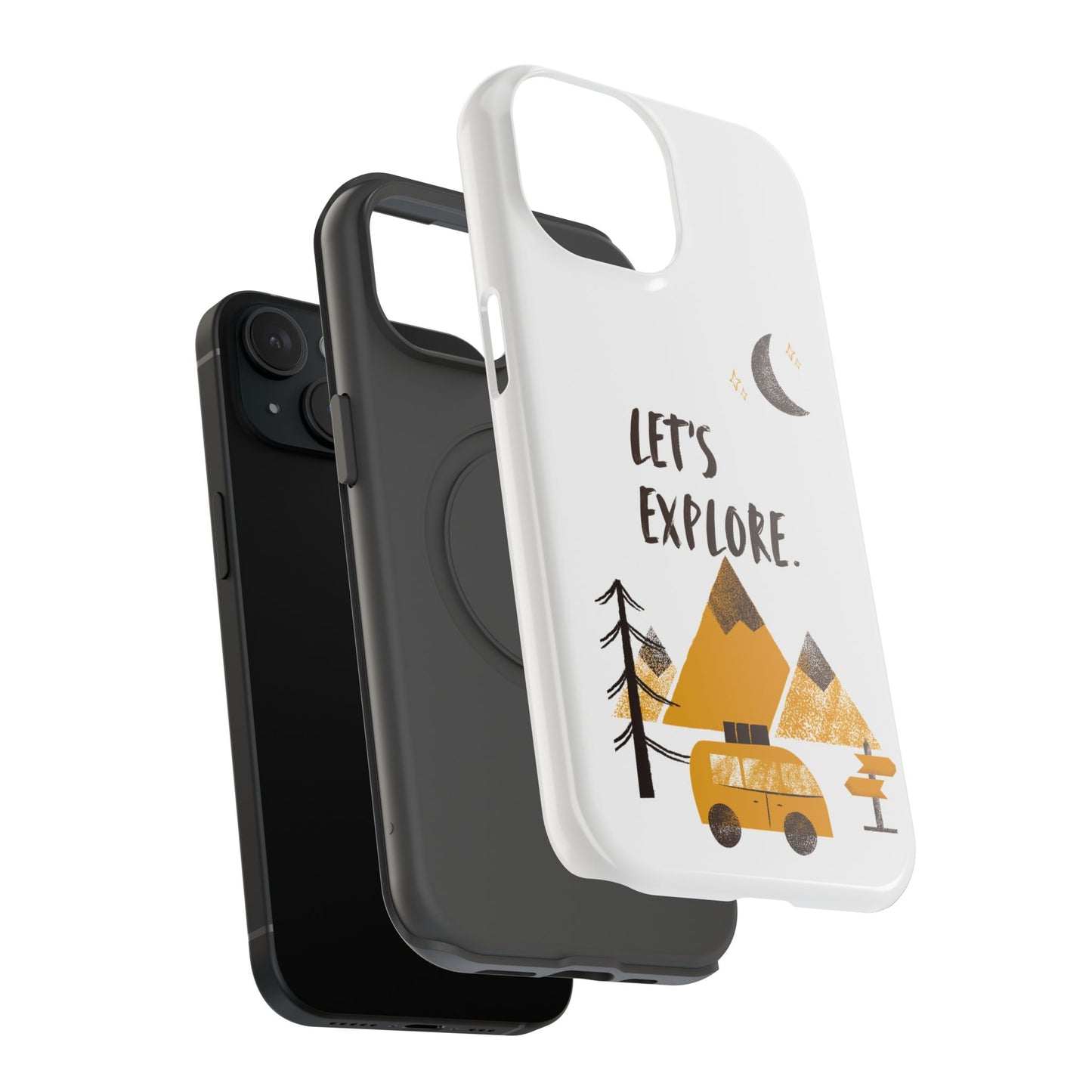 Let's Explore Phone Case — Adventure Camper Impact-Resistant Phone Cover