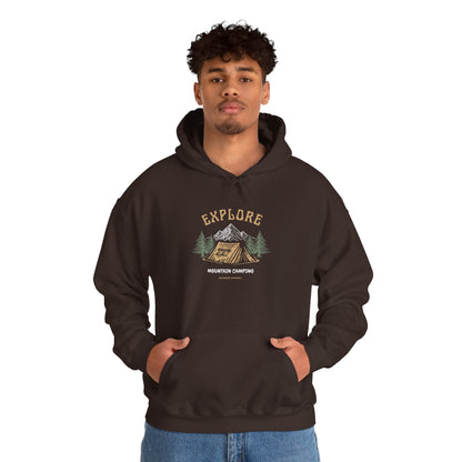 Explore Mountain Camping Hoodie | Vintage Outdoor Adventure Hoodie