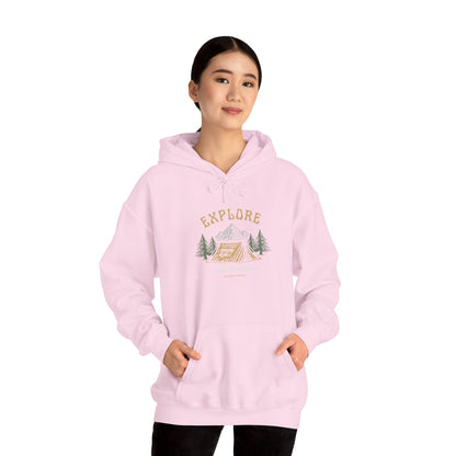 Explore Mountain Camping Hoodie | Vintage Outdoor Adventure Hoodie