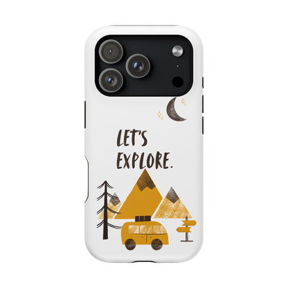 Let's Explore Phone Case — Adventure Camper Impact-Resistant Phone Cover
