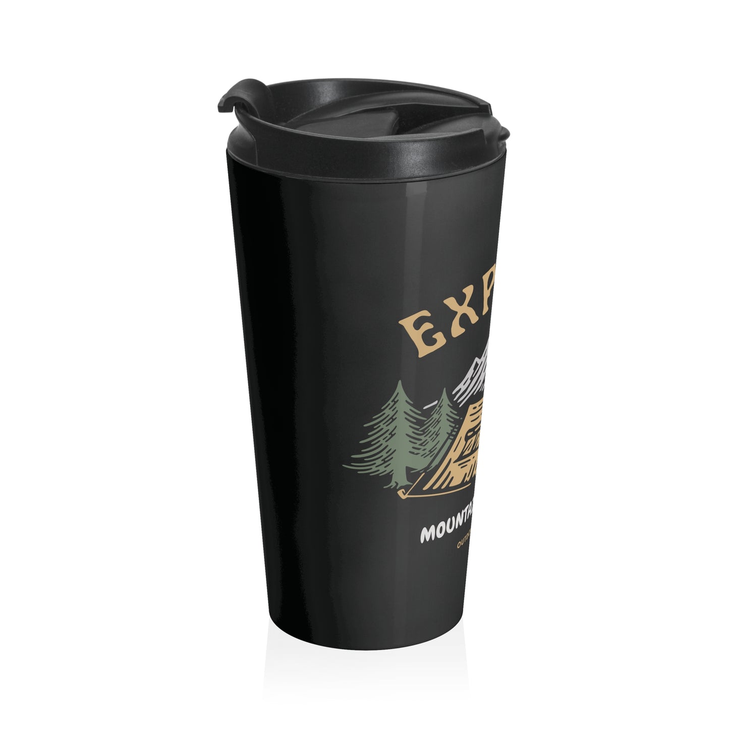 Explore Mountain Camping Travel Mug | Outdoor Adventure Coffee Mug