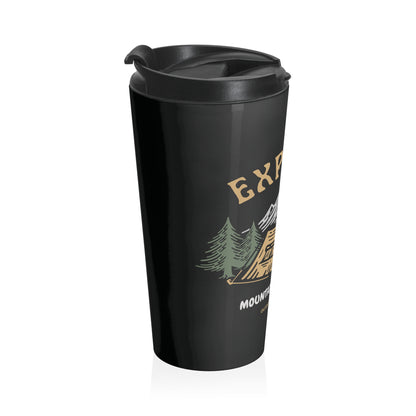Explore Mountain Camping Travel Mug | Outdoor Adventure Coffee Mug