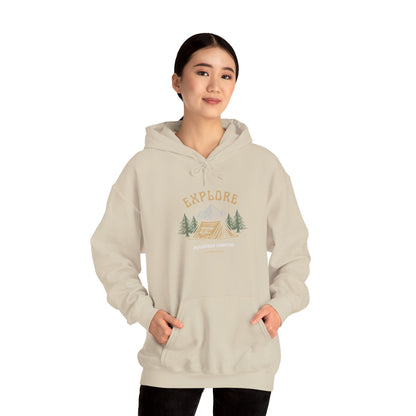 Explore Mountain Camping Hoodie | Vintage Outdoor Adventure Hoodie