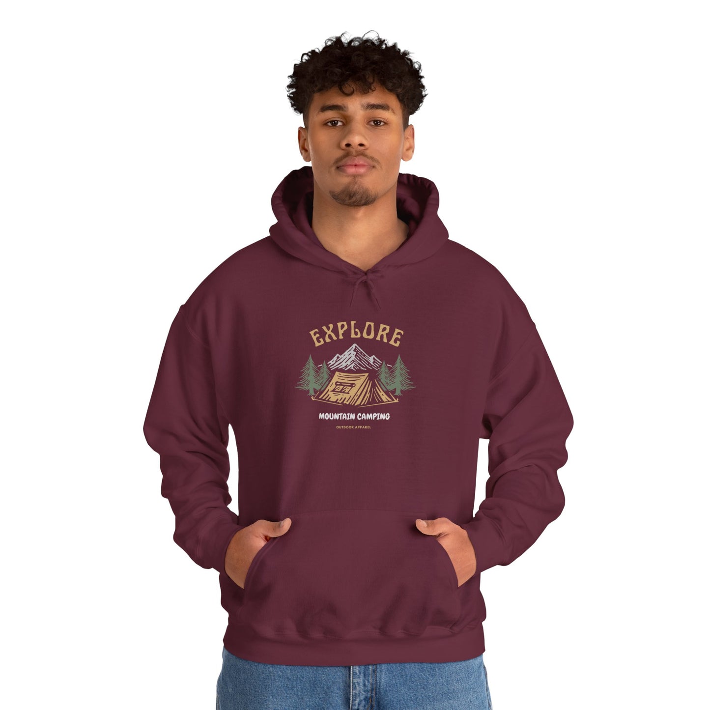 Explore Mountain Camping Hoodie | Vintage Outdoor Adventure Hoodie
