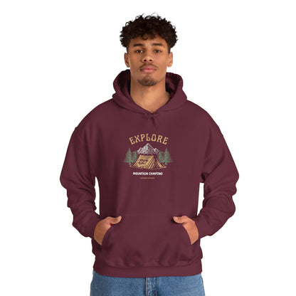 Explore Mountain Camping Hoodie | Vintage Outdoor Adventure Hoodie