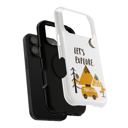 Let's Explore Phone Case — Adventure Camper Impact-Resistant Phone Cover