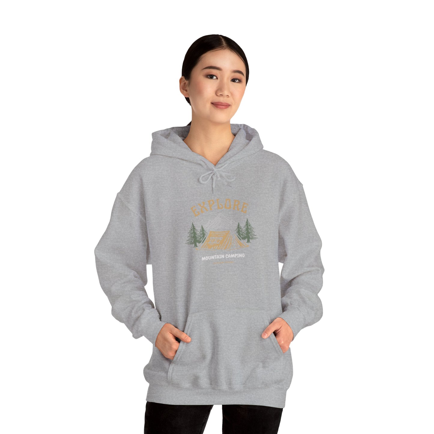 Explore Mountain Camping Hoodie | Vintage Outdoor Adventure Hoodie